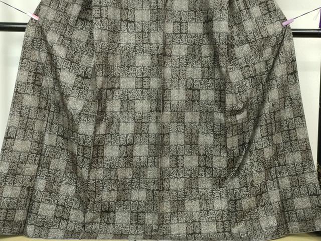 平和屋本店●極上　本場大島紬　十八算　12マルキ　古代染色純泥染　寿文　永長織物謹製　証紙付き　逸品　未使用　DZAA3749kh5