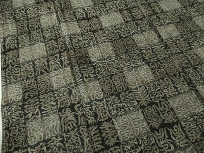 平和屋本店●極上　本場大島紬　十八算　12マルキ　古代染色純泥染　寿文　永長織物謹製　証紙付き　逸品　未使用　DZAA3749kh5