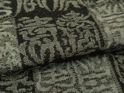 平和屋本店●極上　本場大島紬　十八算　12マルキ　古代染色純泥染　寿文　永長織物謹製　証紙付き　逸品　未使用　DZAA3749kh5