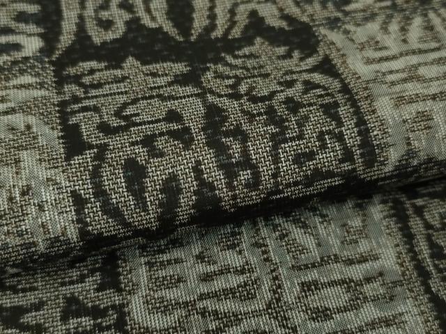 平和屋本店●極上　本場大島紬　十八算　12マルキ　古代染色純泥染　寿文　永長織物謹製　証紙付き　逸品　未使用　DZAA3749kh5