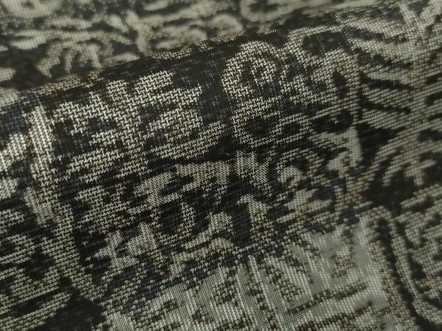 平和屋本店■極上　本場大島紬　十八算　12マルキ　古代染色純泥染　寿文　永長織物謹製　証紙付き　逸品　未使用　DZAA3749kh5