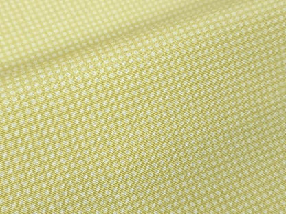 平和屋本店■極上　江戸小紋　単衣　角通し　女郎花色×象牙色　逸品　未使用　DZAA3763kh5