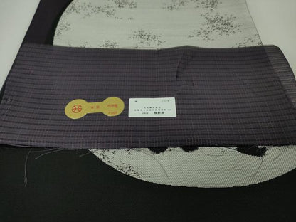 平和屋本店●極上 西陣 大光謹製 六通柄袋帯 パンダ 黒地 証紙付き 逸品 未使用 DZAA3771kh5