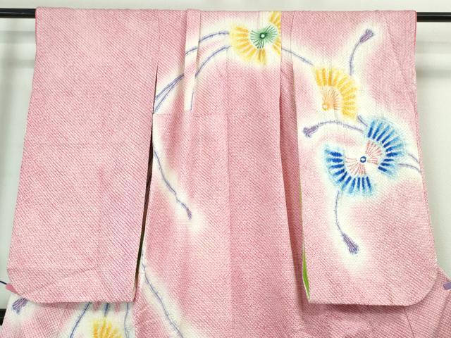 平和屋本店■極上　七五三　女の子　7歳　祝着　総絞り　舞扇　逸品　DZAA3835kh5