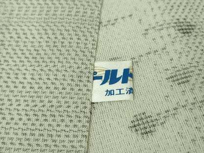 平和屋本店▽極上 本場大島紬 夏大島 白大島 道中着 ロング丈 スリーシーズン 春夏秋 塵除け 間道 逸品 DZAA3846kh5