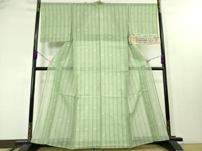平和屋本店■極上　夏物　本場琉球絣　夏琉球　手括り　手織　丸正織物謹製　野原ヨシ子作　証紙付き　逸品　DZAA3849kh5