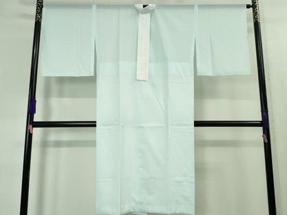 平和屋本店■夏物　長襦袢　変わり絽　白藍色　洗える着物　未使用　DZAA3850kh5