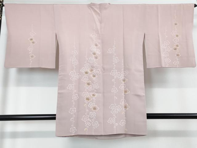 平和屋本店■極上　人間国宝　福田喜三郎　道行コート　刺繍　槍梅　虹色地　金彩　逸品　DZAA3869kh5