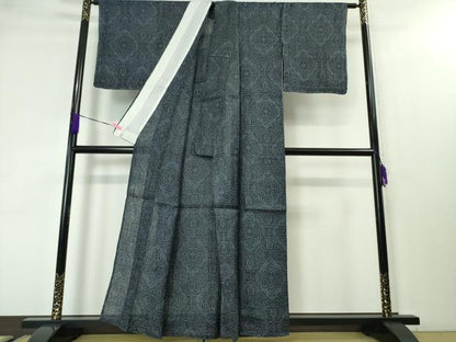 平和屋本店■極上　夏物　重要無形文化財　本場宮古上布　苧麻　吉祥文　逸品　未使用　DZAA3872kh5
