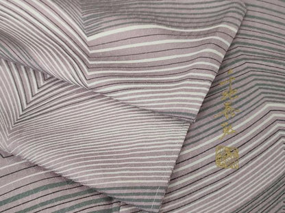 平和屋本店▽極上 世界的友禅作家 千地泰弘 小紋 単衣 逸品 未使用 DZAA3873kh5