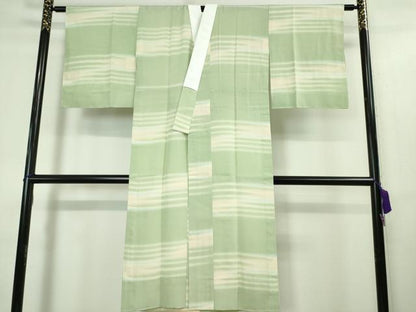 平和屋本店■上質な長襦袢　伝統的工芸　泥染　無双仕立て　暈し染め　証紙付き　逸品　未使用　DZAA3905kh5