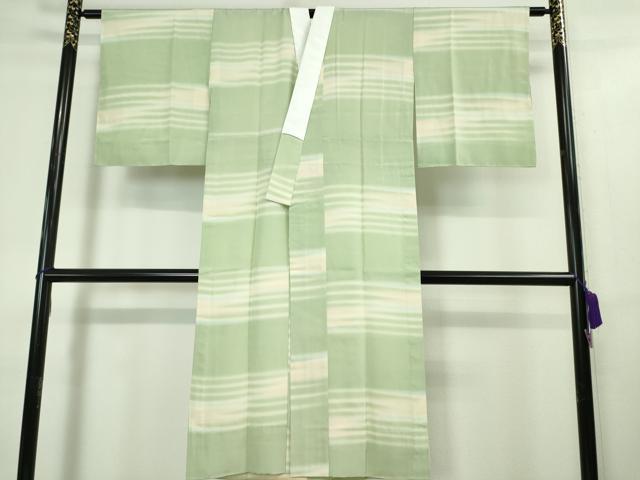 平和屋本店■上質な長襦袢　伝統的工芸　泥染　無双仕立て　暈し染め　証紙付き　逸品　未使用　DZAA3905kh5