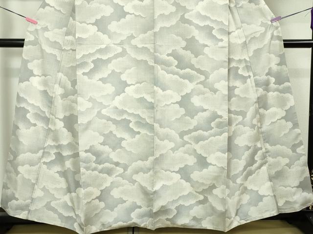 平和屋本店■極上　本場大島紬　白大島紬　桑原織物 二代目　桑原啓之介　9マルキ　呼風　上代52万　証紙付き　逸品　DZAA3920kh5