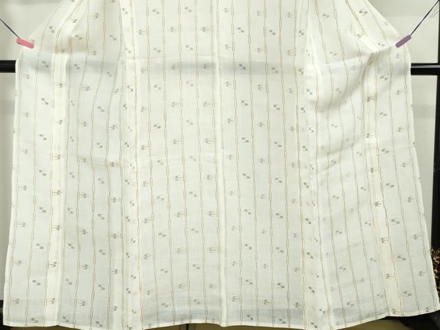 平和屋本店■極上　夏物　沖縄県無形文化財指定　本場八重山上布　麻　絣絵　逸品　未使用　DZAA3934kh5