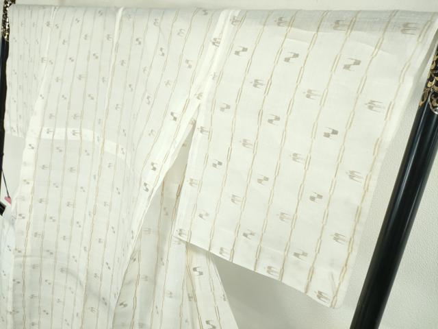 平和屋本店■極上　夏物　沖縄県無形文化財指定　本場八重山上布　麻　絣絵　逸品　未使用　DZAA3934kh5
