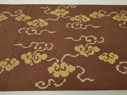 平和屋本店■極上　龍村晋謹製　本袋帯　木下裂　金糸　逸品　DZAA3967kh5