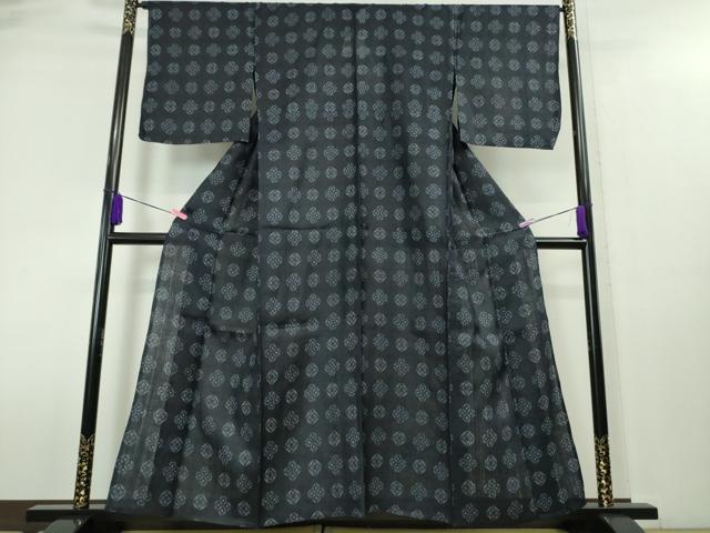 平和屋本店■極上　夏物　重要無形文化財　本場宮古上布　苧麻　花菱文　逸品　DZAA4007kh5