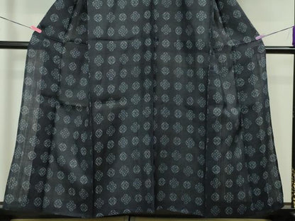 平和屋本店■極上　夏物　重要無形文化財　本場宮古上布　苧麻　花菱文　逸品　DZAA4007kh5