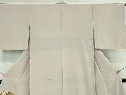 平和屋本店■極上　創業460年・千總　色留袖　駒刺繍　正倉院扇面花文　薄柿色地　金彩　伊勢丹扱い　逸品　DZAA4023kh5