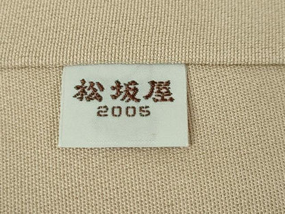 平和屋本店■極上　創業460年・千總　訪問着　駒刺繍　風景花文　枯色地　金彩　松坂屋扱い　逸品　DZAA4024kh5