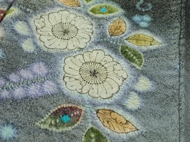 平和屋本店■最高級　二代目　久保田一竹　幻の辻が花　訪問着　暈し染め　金通し地　逸品　DZAA4034kh5