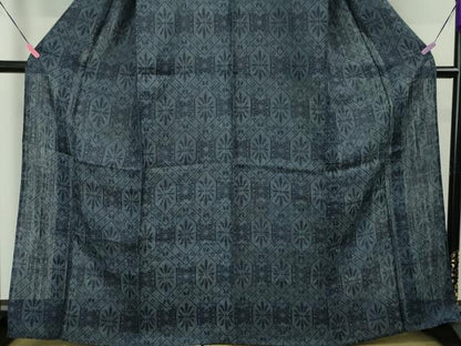 平和屋本店■極上　夏物　重要無形文化財　本場宮古上布　苧麻　吉祥花文　逸品　DZAA4037kh5