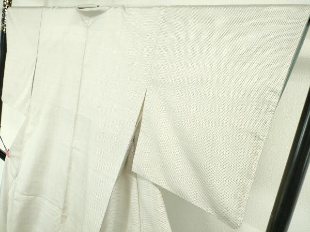 平和屋本店■極上　本場大島紬　白大島　一元絣　やまよし紬謹製　証紙付き　逸品　DZAA4055kh5