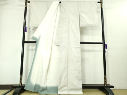 平和屋本店■極上　本場大島紬　白大島　一元絣　やまよし紬謹製　証紙付き　逸品　DZAA4055kh5