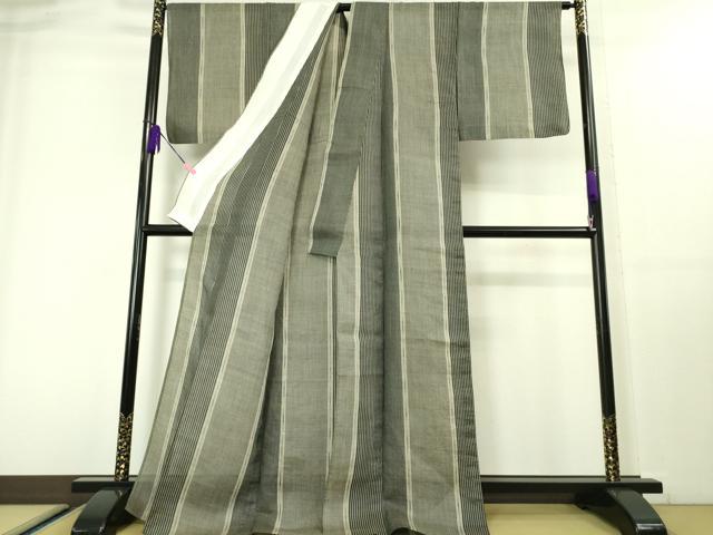 平和屋本店＊極上　夏物　芭蕉布　手積み芭蕉糸100％　間道　逸品　DZAA4059kh6