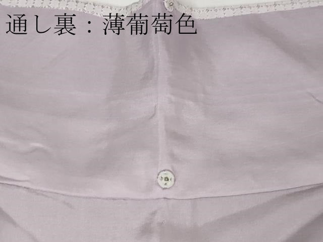 平和屋本店■極上　中国三大刺繍　スワトウ刺繍　汕頭刺繍　総刺繍　訪問着　宝尽くし　雪輪花文　白藤色地　金糸　逸品　DZAA4063kh5