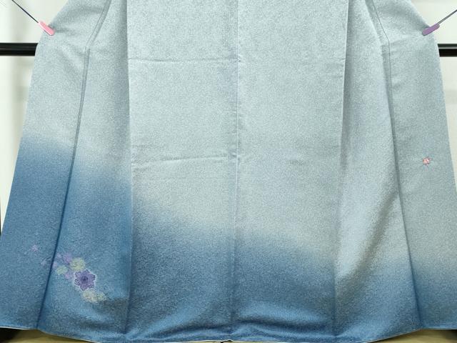 平和屋本店■極上　久保田一竹　幻の辻が花　訪問着　暈し染め　銀通し地　さが美扱い　逸品　DZAA4072kh5