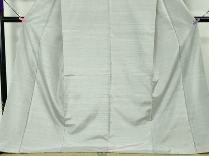 平和屋本店■極上　本場縞大島紬　縞格子　堀之内織物謹製　証紙付き　逸品　DZAA4075kh5