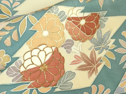 平和屋本店■極上　創業460年・千總　訪問着　駒刺繍　松皮菱吉祥花文　金彩　高島屋扱い　逸品　DZAA4084kh5