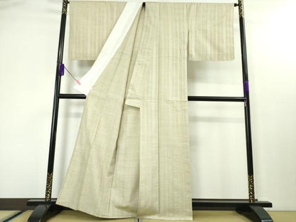 平和屋本店■極上　1897年創業　名門岡野　本場筑前博多織　千年工房　単衣　黒田紬　献上　逸品　未使用　DZAA4095kh5