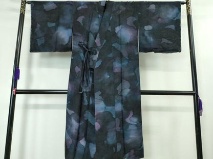 平和屋本店■極上　道中着　スリーシーズン　春夏秋　塵除け　ロング丈　紋紗　暈し染め　ますいわ屋扱い　逸品　未使用　DZAA4105kh5