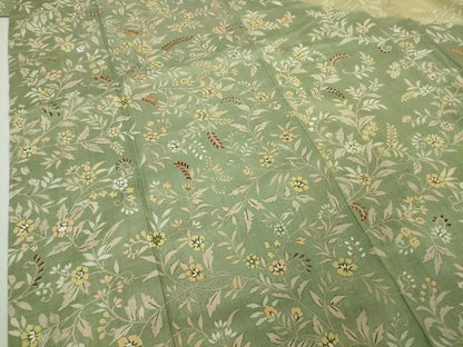 平和屋本店■極上　創業460年・千總　訪問着　本場結城紬地　刺繍　草花文　松坂屋扱い　逸品　未使用　DZAA4125kh5