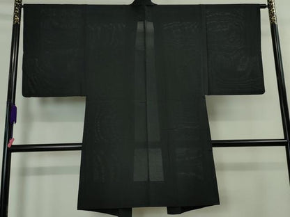 平和屋本店▽極上 男性 長羽織 紗 スリーシーズン 春夏秋 塵除け 蝉色地 逸品 DZAA4144kh5