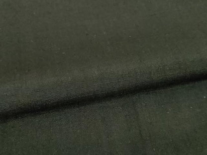 平和屋本店■極上　池田重子コレクション 結城紬 奥順謹製 はたおり娘　池田重子の色　色無地　消炭　証紙付き　逸品　未使用　DZAA4149kh5