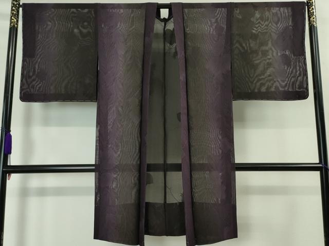 平和屋本店■極上　長羽織　スリーシーズン　春夏秋　塵除け　墨流し染　暈し染め　証紙付き　逸品　未使用　DZAA4153kh5