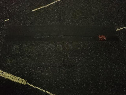 平和屋本店■極上　樋熊哲也　道中着　単衣　ロング丈　絞り　斜線　黒地　銀通し地　反端付き　逸品　DZAA4154kh5