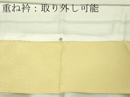 平和屋本店■極上　本加賀友禅作家　木村雨山　染色工芸作家　吉田芳彩　訪問着　菊　桔梗　柳鼠色地　逸品　未使用　DZAA4219kh5