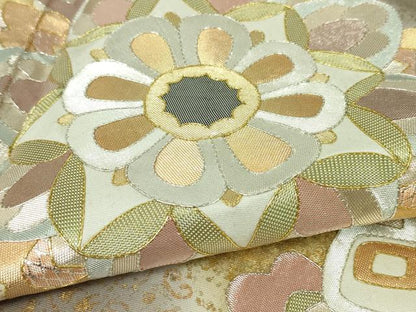 平和屋本店■希少　皇室献上作家　野村静枝　佐賀錦　色留袖　駒刺繍　花唐草文　暈し染め　秘色色地　金銀彩　逸品　DZAA4229kh5