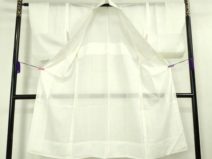 平和屋本店■極上　夏物　京都祇園の老舗　ぎをん齋藤　長襦袢　絽　立波地紋　生成色　たとう紙付き　逸品　未使用　DZAA4258kh5