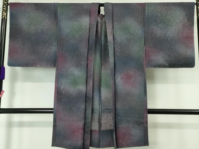 平和屋本店■極上　長羽織　スリーシーズン　春夏秋　塵除け　花唐草紋紗　暈し染め　逸品　未使用　DZAA4292kh5