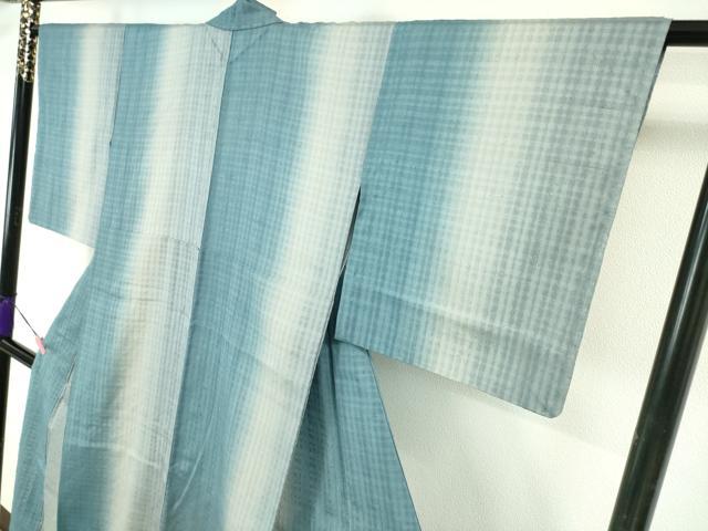 平和屋本店▽極上　紬　単衣　紗織　間道　逸品　未使用　DZAA4309kh5