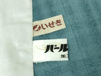 平和屋本店▽極上　紬　単衣　紗織　間道　逸品　未使用　DZAA4309kh5