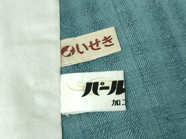 平和屋本店▽極上　紬　単衣　紗織　間道　逸品　未使用　DZAA4309kh5