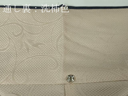 平和屋本店■極上　十日町 名門青柳謹製　櫛引織　訪問着　紬地　道長文　やまと誂製　逸品　未使用　DZAA4310kh5