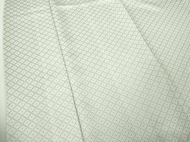 平和屋本店●極上 お召 胴抜き仕立て 菱文 逸品 DZAA4324kh5