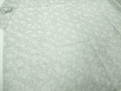 平和屋本店■極上　道中着　スリーシーズン　春夏秋　塵除け　ロング丈　花唐草紋紗　藍白色地　逸品　未使用　DZAA4329kh5